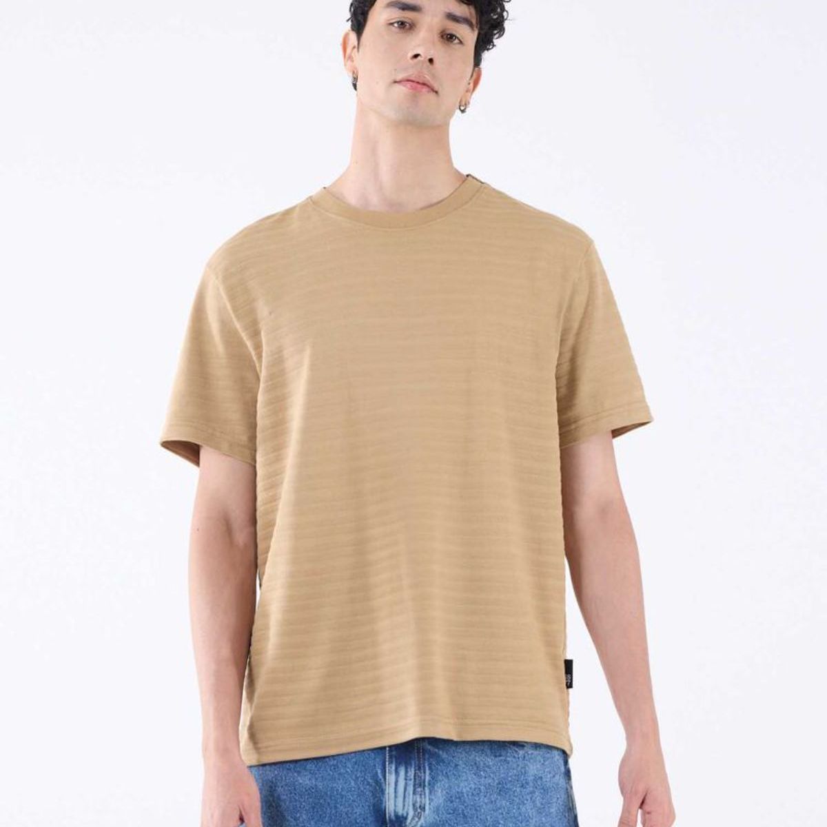 SEVEN SEVEN - Camiseta Para Hombre Manga Corta Color Camel Marca Seven Seven #45092598