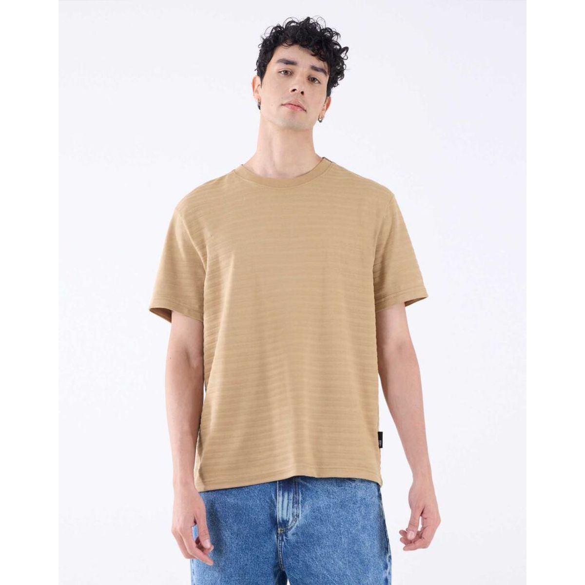 SEVEN SEVEN - Camiseta Para Hombre Manga Corta Color Camel Marca Seven Seven #45092598