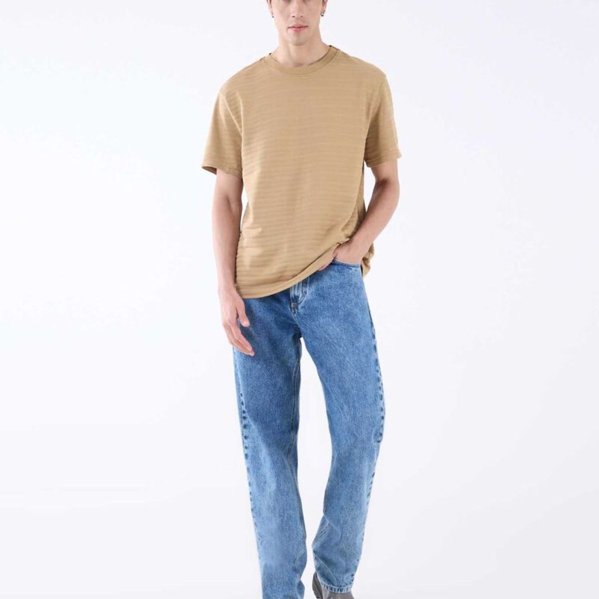 SEVEN SEVEN - Camiseta Para Hombre Manga Corta Color Camel Marca Seven Seven #45092598