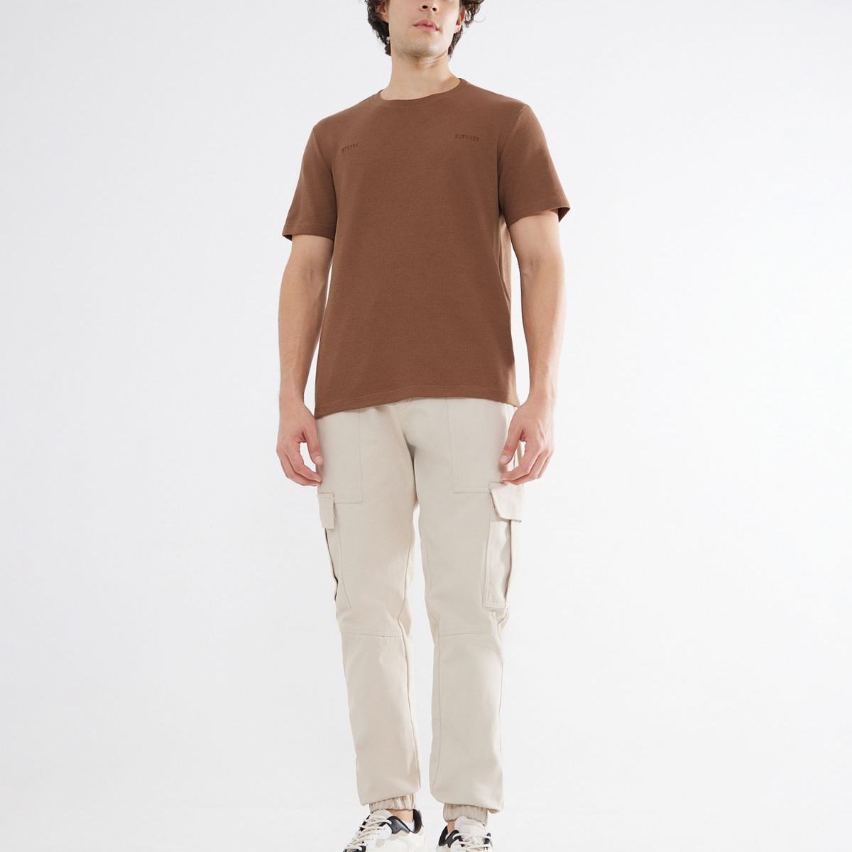 SEVEN SEVEN - Camiseta Para Hombre Manga Corta Color Cafe  Marca Seven Seven #45092601