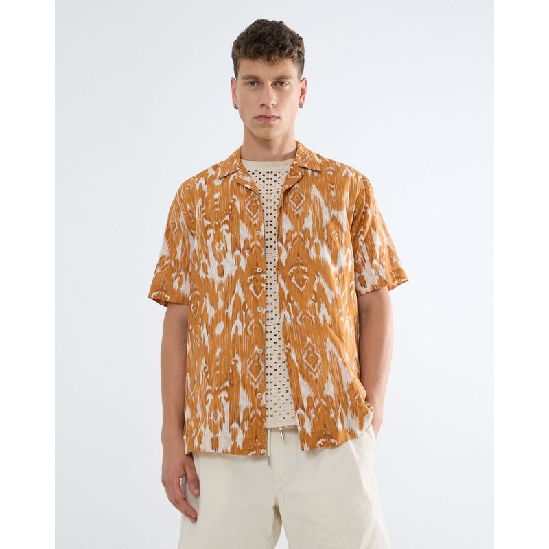 SEVEN SEVEN - Camisa Para Hombre Manga Corta  Color Cafe  Marca Seven Seven #45012071