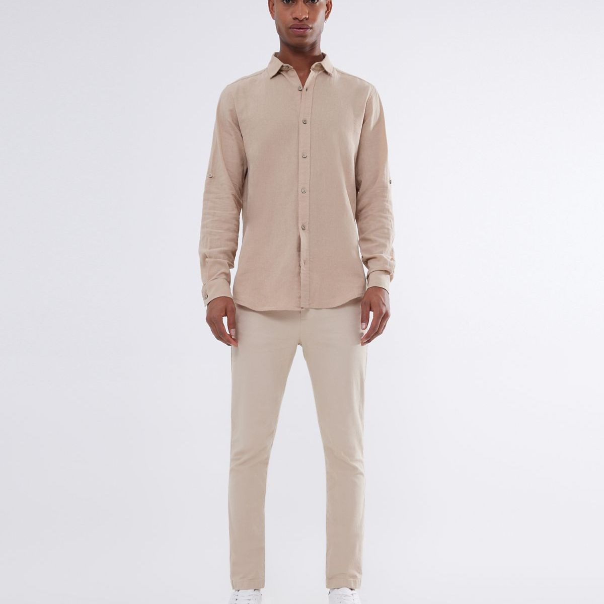 SEVEN SEVEN - Camisa De Hombre  Color Camel Marca Seven Seven #45012037