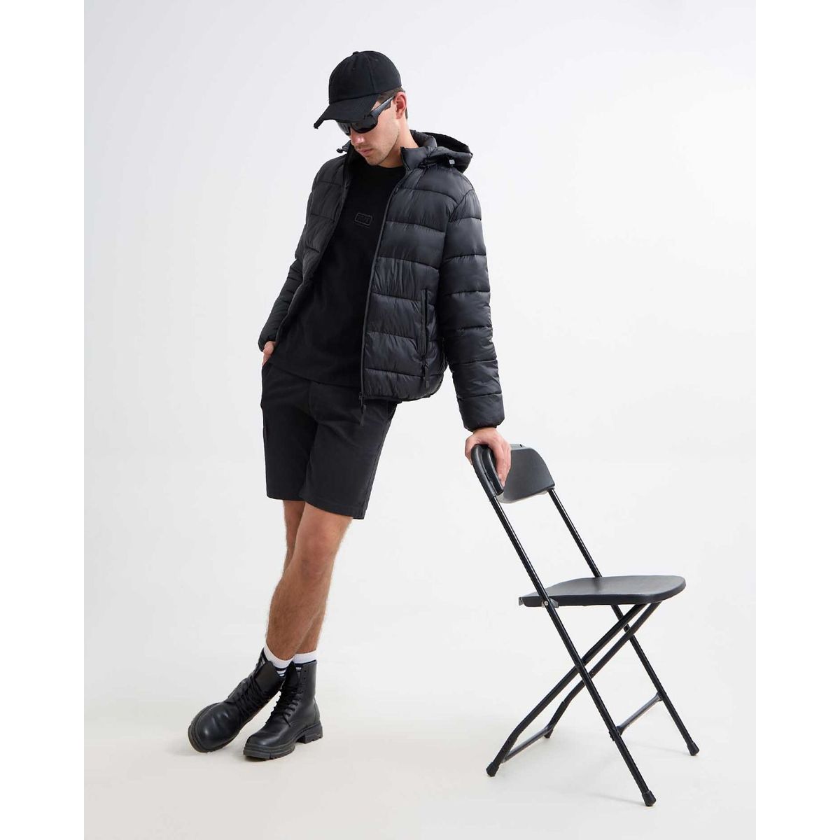 SEVEN SEVEN - Bermuda Para Hombre  Color Negro Marca Seven Seven #45100689