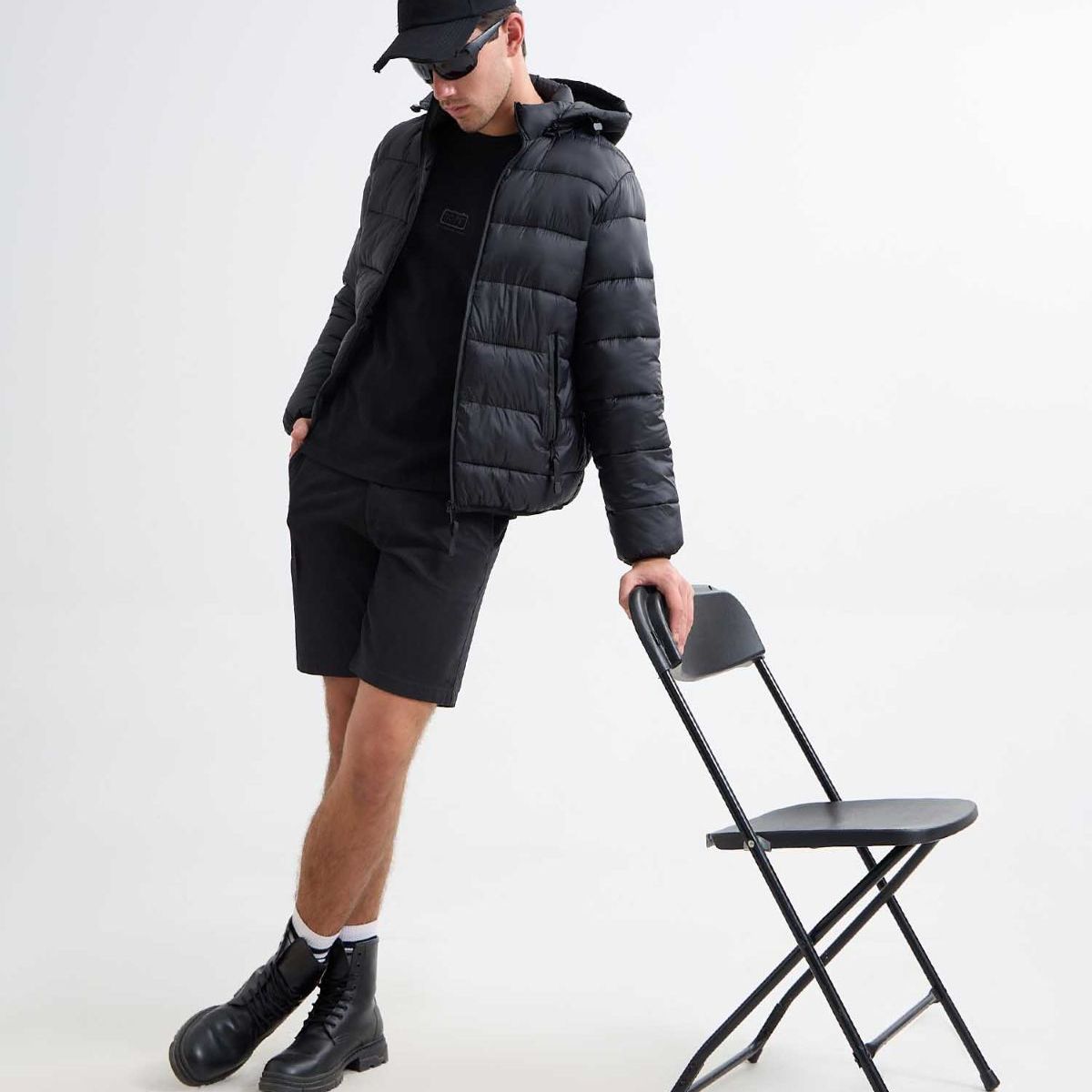 SEVEN SEVEN - Bermuda Para Hombre  Color Negro Marca Seven Seven #45100689