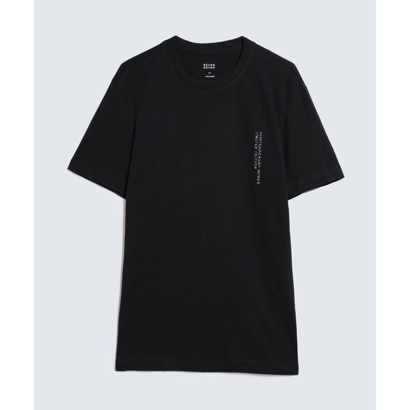 SEVEN SEVEN - Camiseta Para Hombre Manga Corta Color Negro Marca Seven Seven #45092623