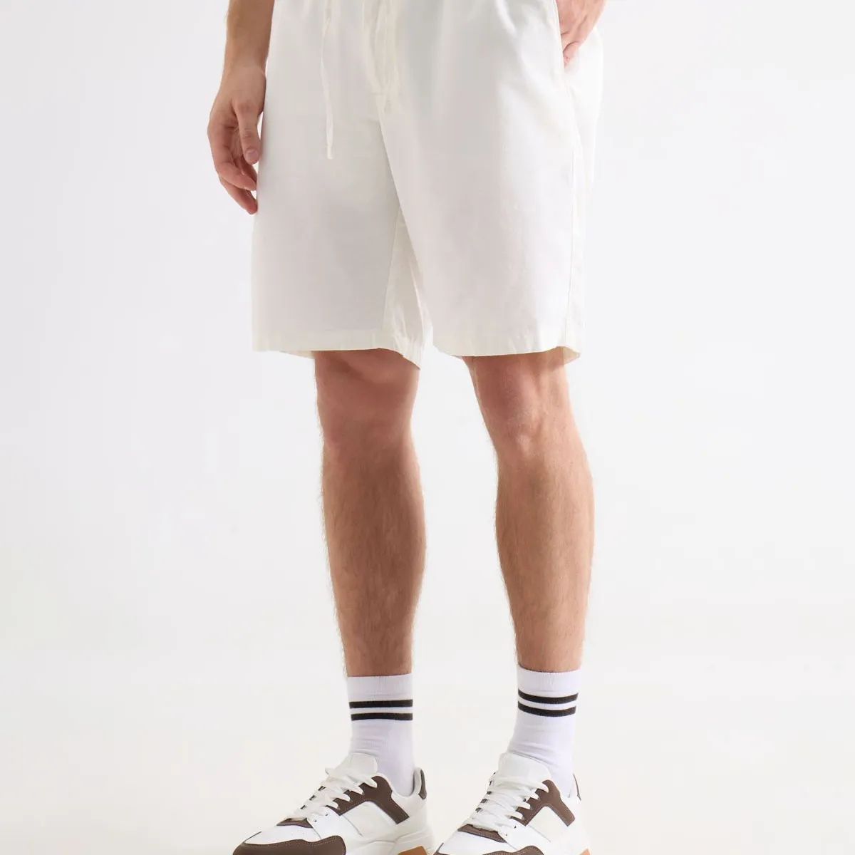 SEVEN SEVEN - Bermuda Para Hombre Regular Corto Color Marfil Marca Seven Seven #45100692