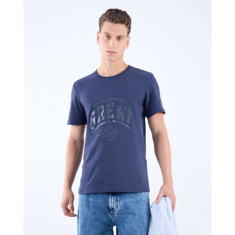SEVEN SEVEN - Camiseta Para Hombre Manga Corta Color Azul Oscuro Marca Seven Seven #45092628