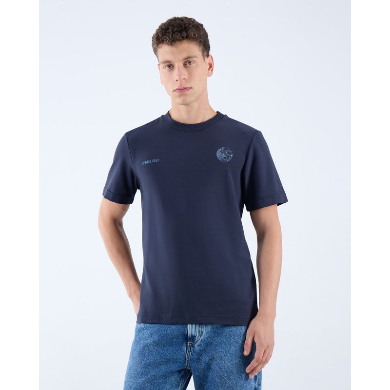 SEVEN SEVEN - Camiseta Para Hombre Manga Corta Cuello Redondo Color Azul Oscuro Marca Seven Seven #45092613