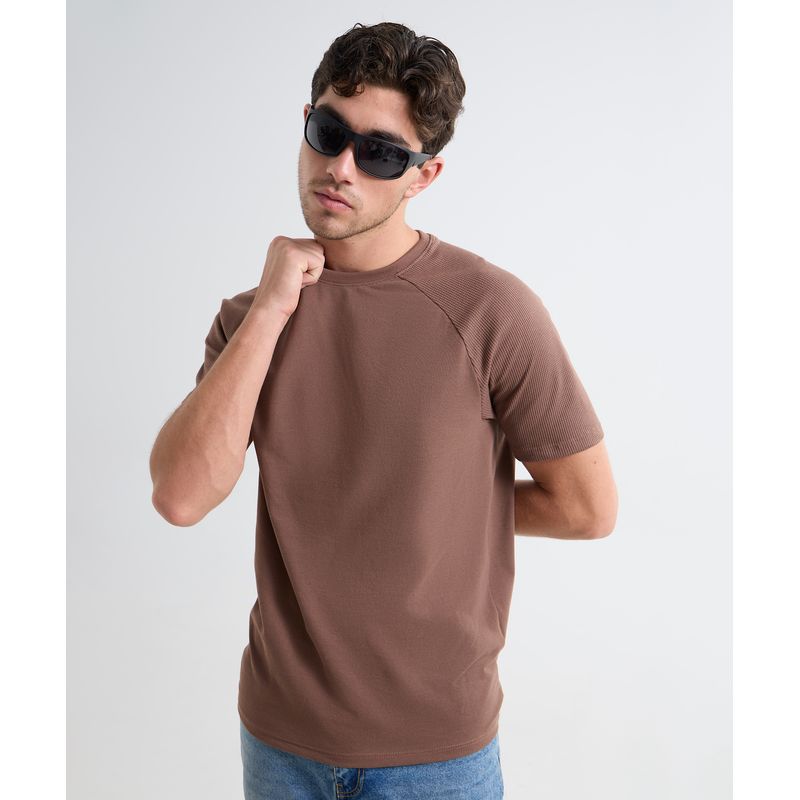 SEVEN SEVEN - Camiseta Para Hombre Manga Corta Color Cafe  Marca Seven Seven #45092631
