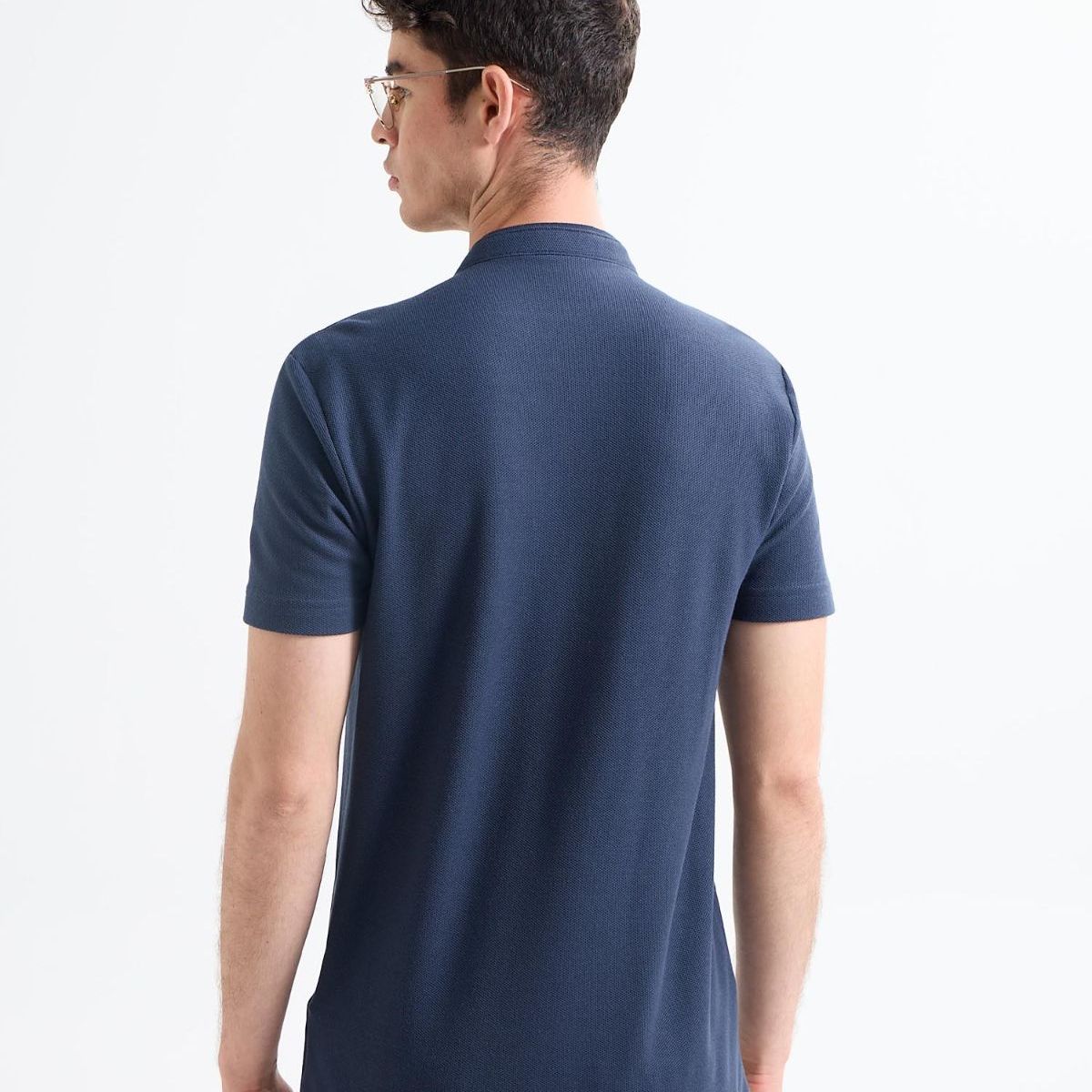 SEVEN SEVEN - Polo Para Hombre Cuello Mao  Color Azul Oscuro Marca Seven Seven #45110856