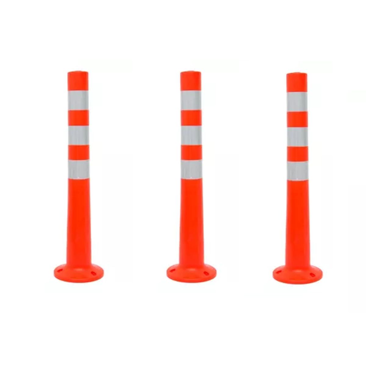 NACIONAL - HITO VIAL 75 CM COLOR NARANJA X 3 UNDS INCLUYE TORNILLERIA