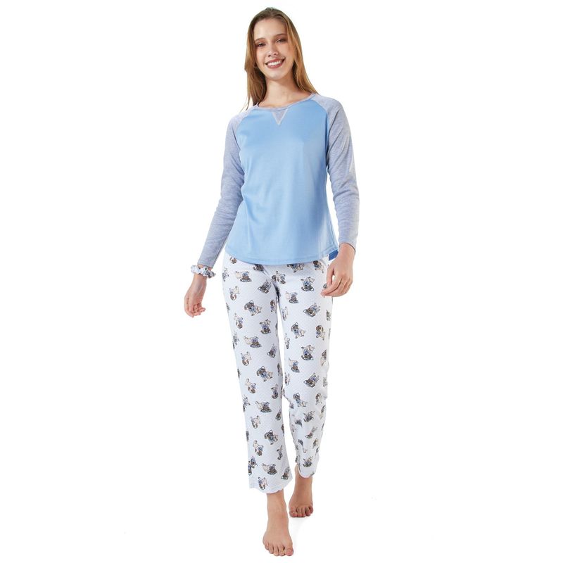 SANTANA - Pijama Mujer Scarlett Azul