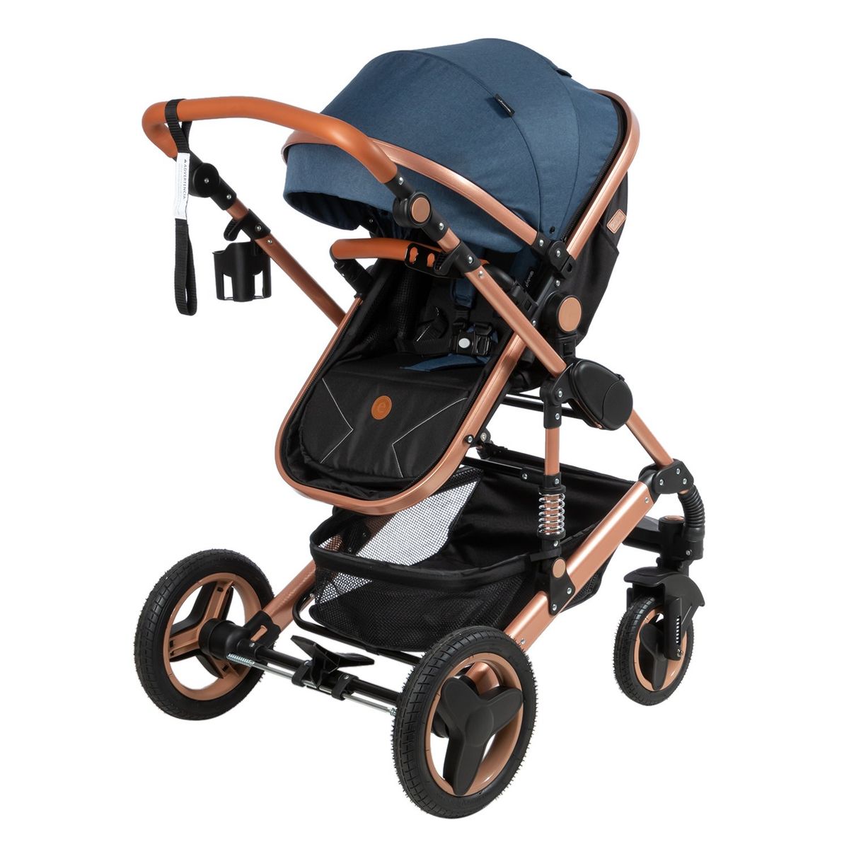 EBABY - Coche Cuna Moisés DE LUJO- EB 156 Azul