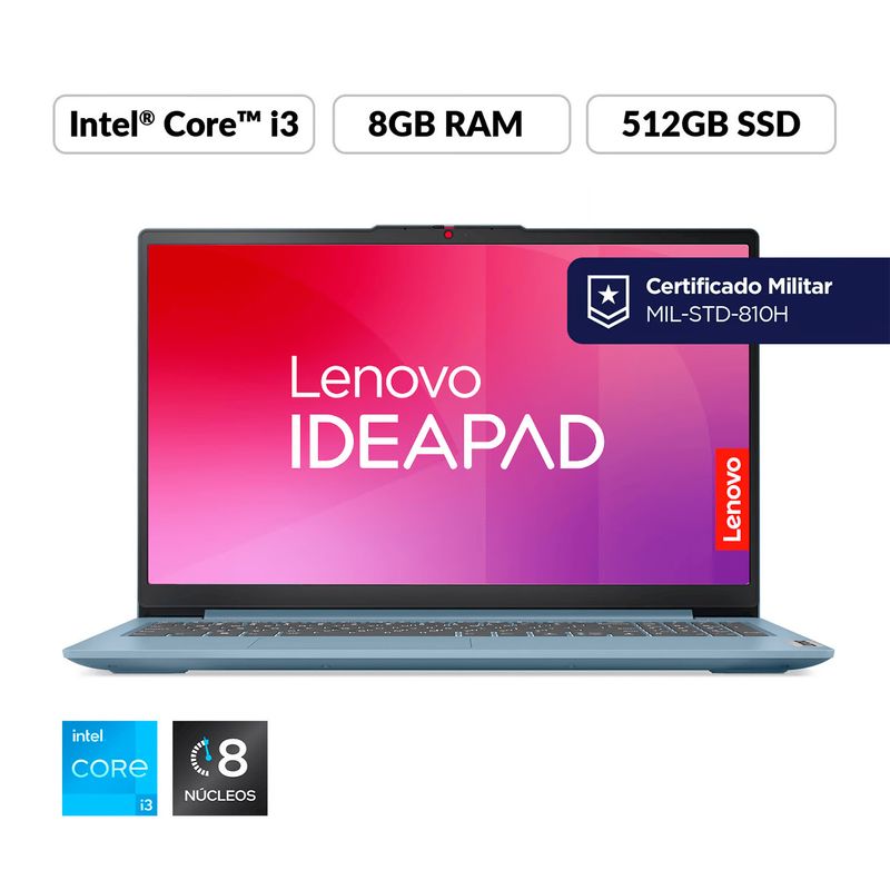 LENOVO - LENOVO IDEAPAD SLIM 3 15IAN8 INTEL CORE I3-N305 8GB RAM LPDDR5 512GB SSD