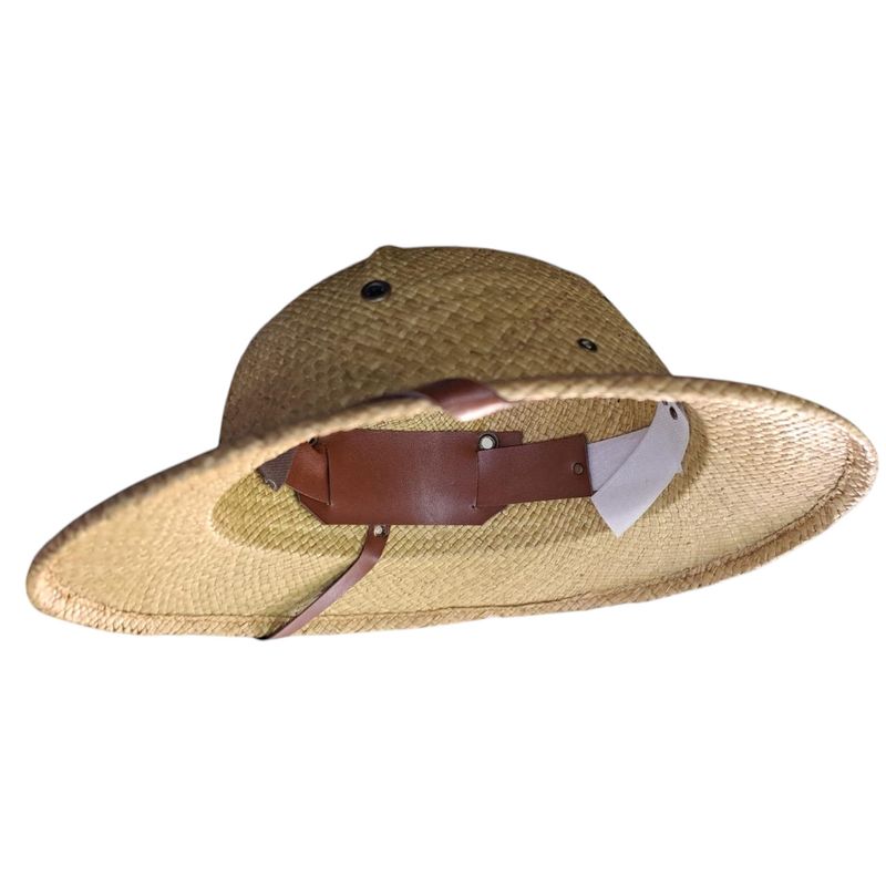 GENERICO - Sombrero Casco Tipo Safari Explorador Palma Correa Ajustable