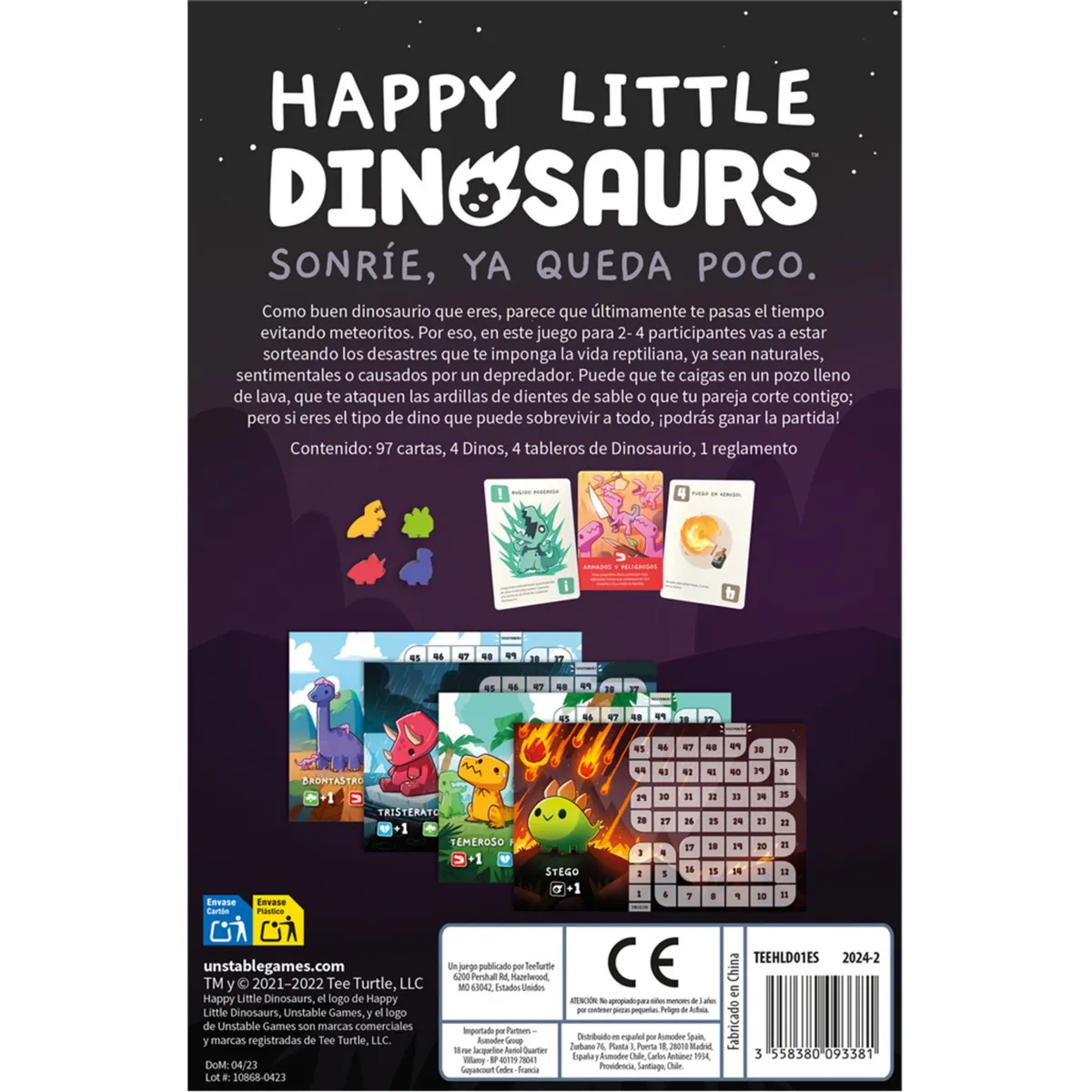 ASMODEE - Happy Little Dinosaurs Juego De Mesa Español