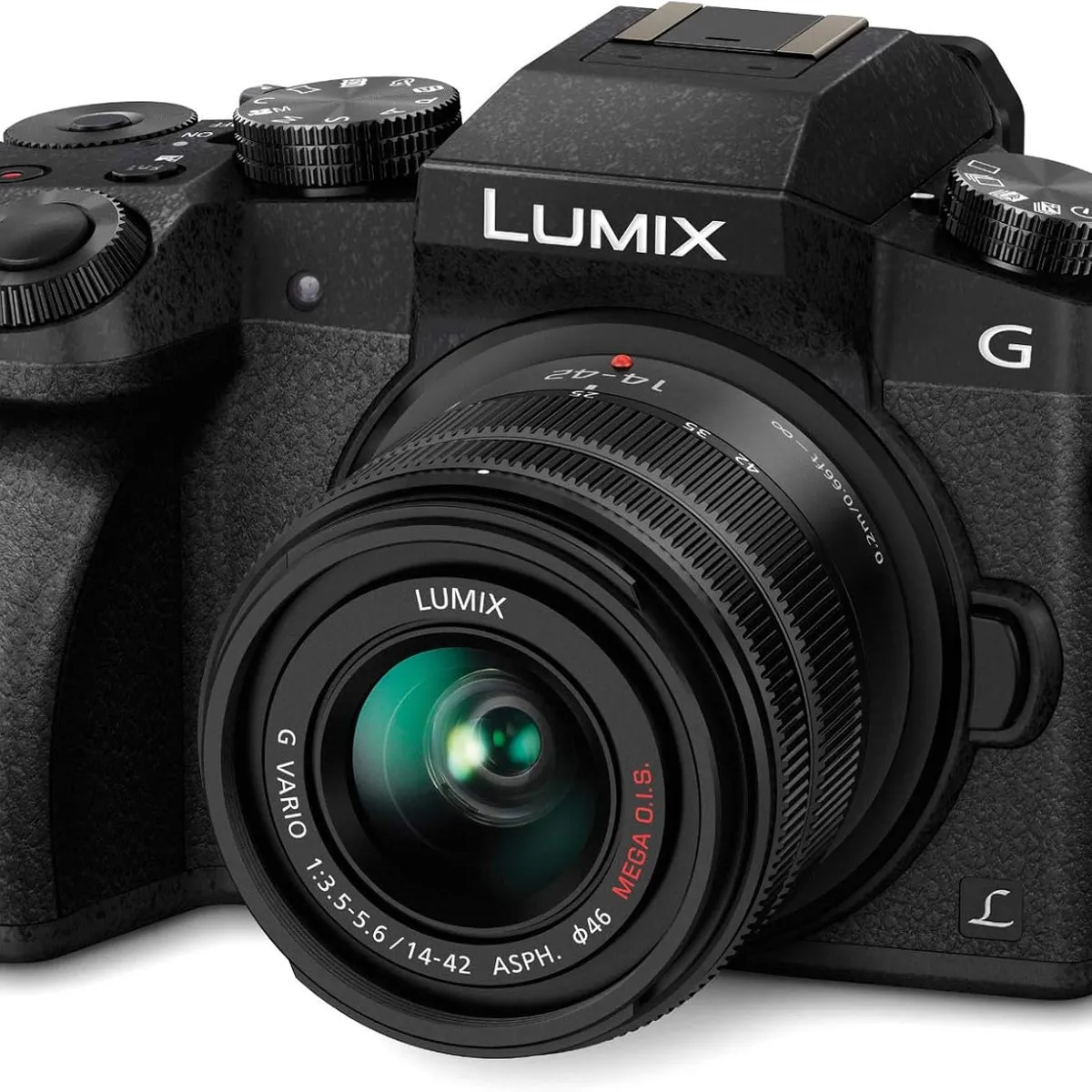 PANASONIC - Cámara Digital Panasonic LUMIX G7 4K 16MP DMC-G7KK
