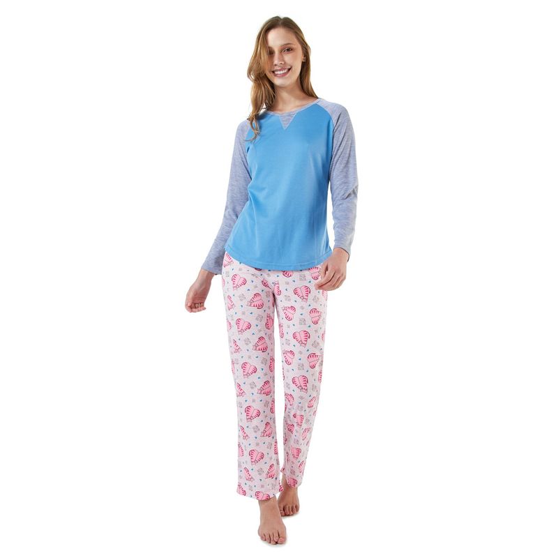 SANTANA - Pijama Mujer Scarlett Azul
