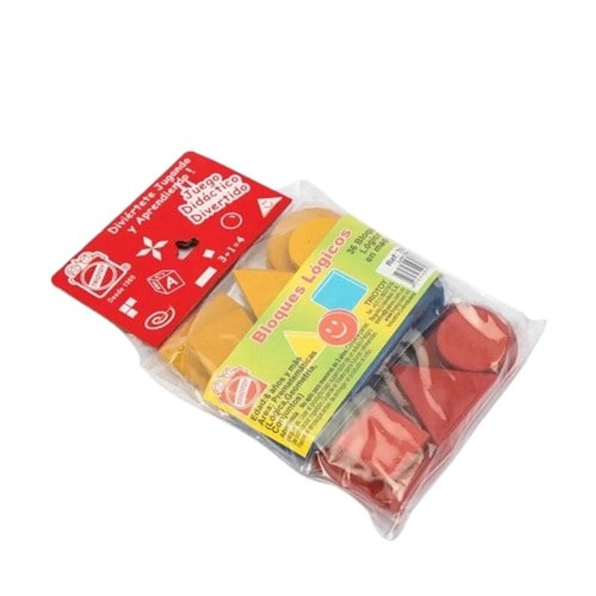 JUGANDO Y EDUCANDO - Juego Didáctico Bloques Lógicos De Madera Colores Para Niños