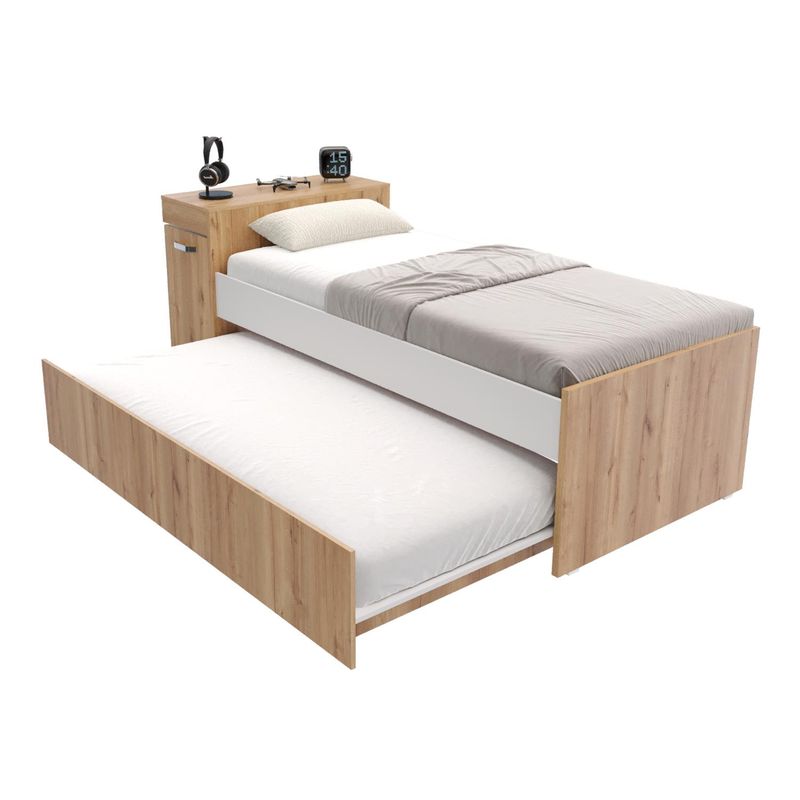 MADERKIT - Cama Nido Multifuncional Lia V2 Color Duna Blanco