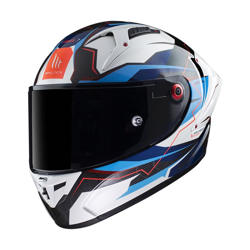 MT HELMETS - KRE+ CARBON KRAKER B7 AZUL PERLA BRILLO TALLA XL