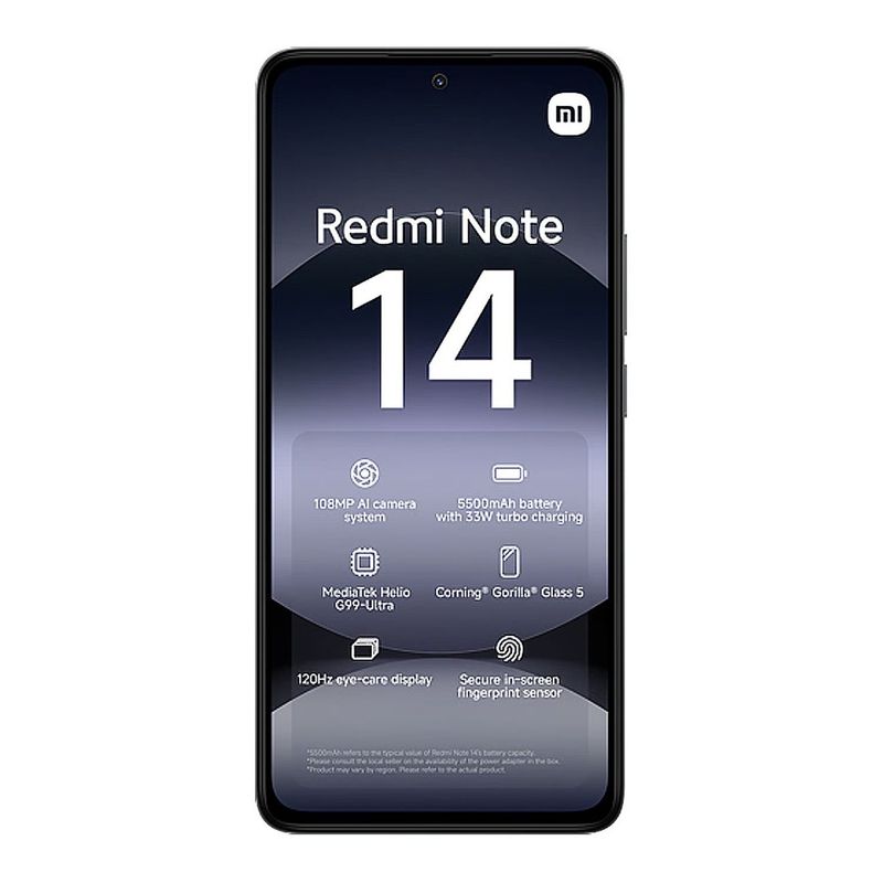 XIAOMI - Celular Xiaomi Redmi Note 14 4G /8Ram/256GB/108Mpx/Negro