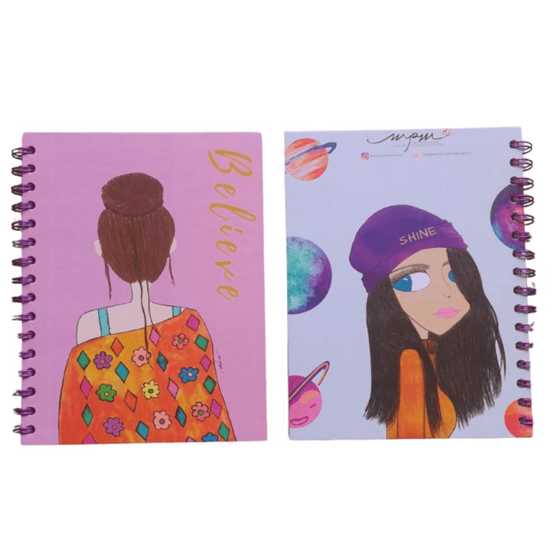 GENERICO - Cuaderno Ilustrado Argollado Believe de Maria Perfecta
