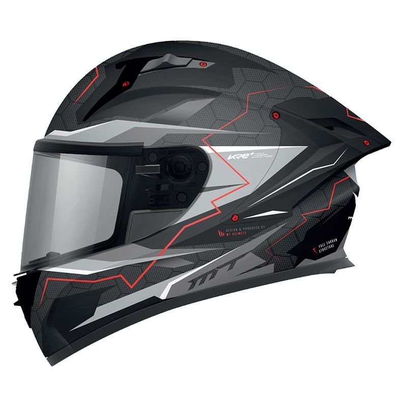 MT HELMETS - KRE+ KRAKER C5 ROJO FLUOR MATE TALLA XL