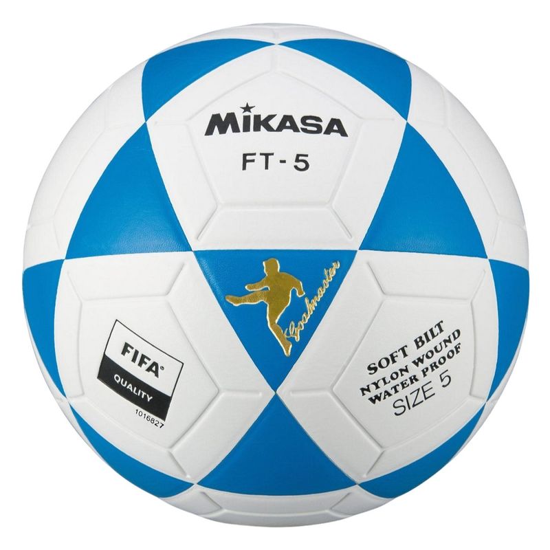GENERICO - Balón De Fútbol Mikasa Ft5 Cuero Original Color Azul