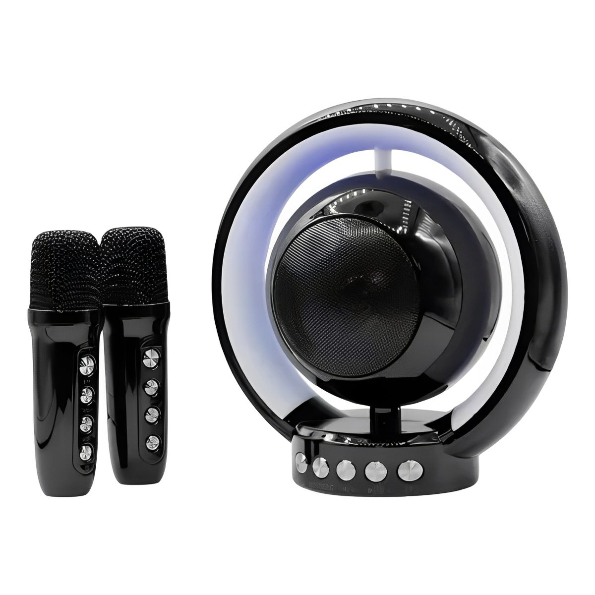 GENERICO - Parlante Karaoke con Luces RGB y 2 Micrófonos Inalámbricos YS-119