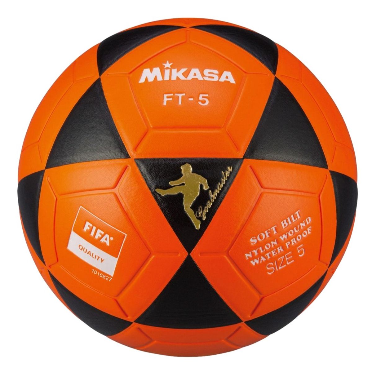 GENERICO - Balón Fútbol Mikasa Ft5 Cuero Original Color Naranja