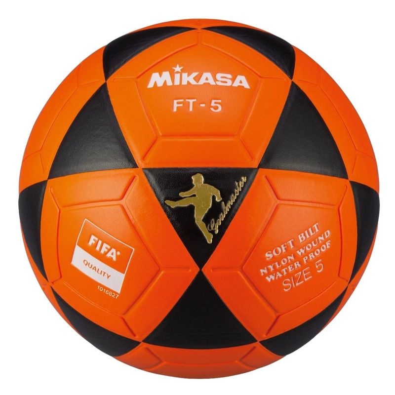 GENERICO - Balón Fútbol Mikasa Ft5 Cuero Original Color Naranja