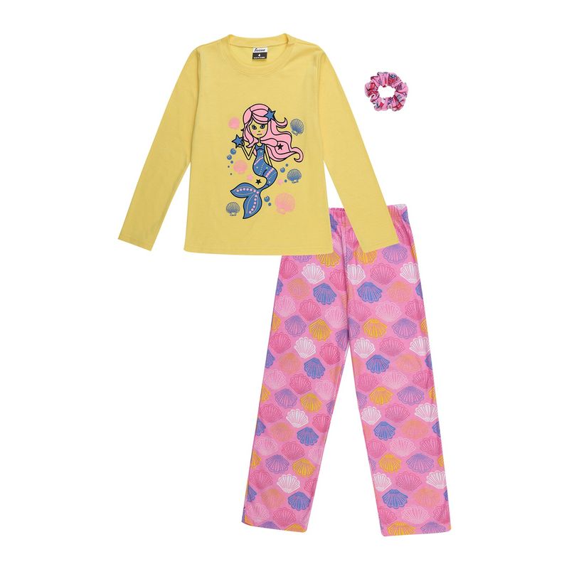 SANTANA - Pijama Niña Anita Rosado