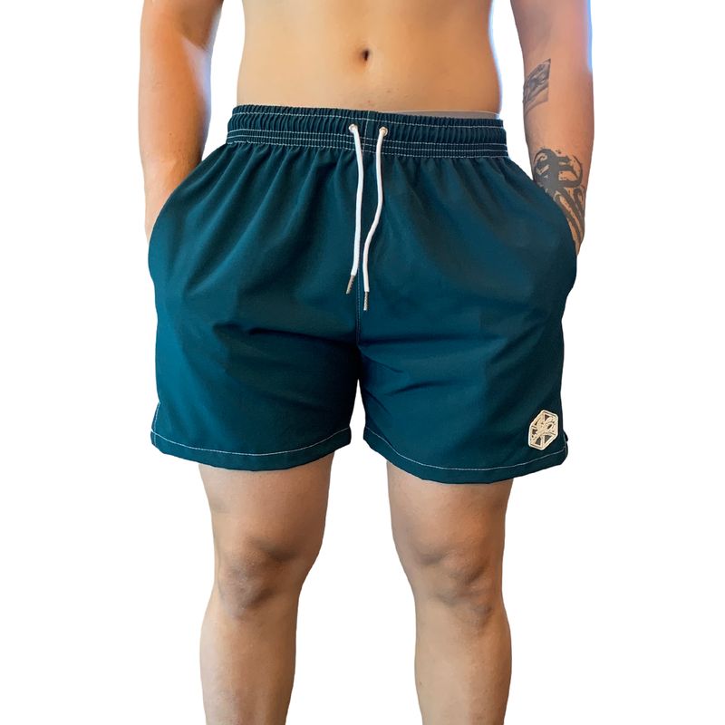 SAMDEL - Pantaloneta deportiva hombre GYM Verde.
