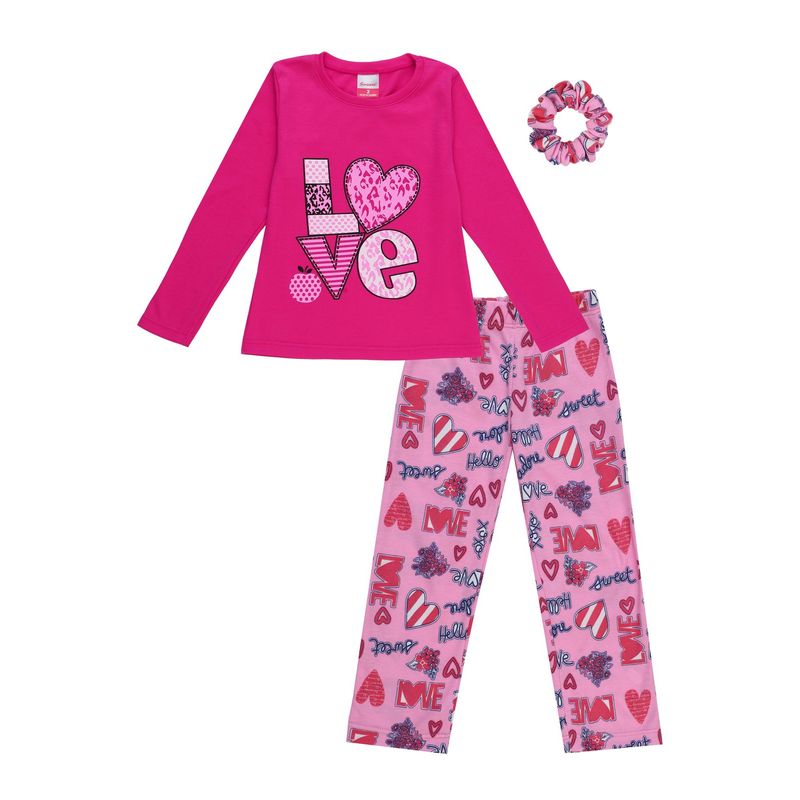 SANTANA - Pijama Niña Anita Fucsia