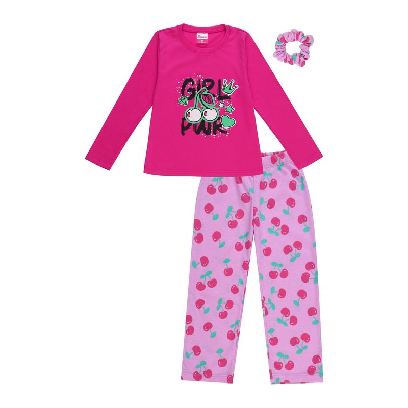 SANTANA - Pijama Niña Anita Fucsia