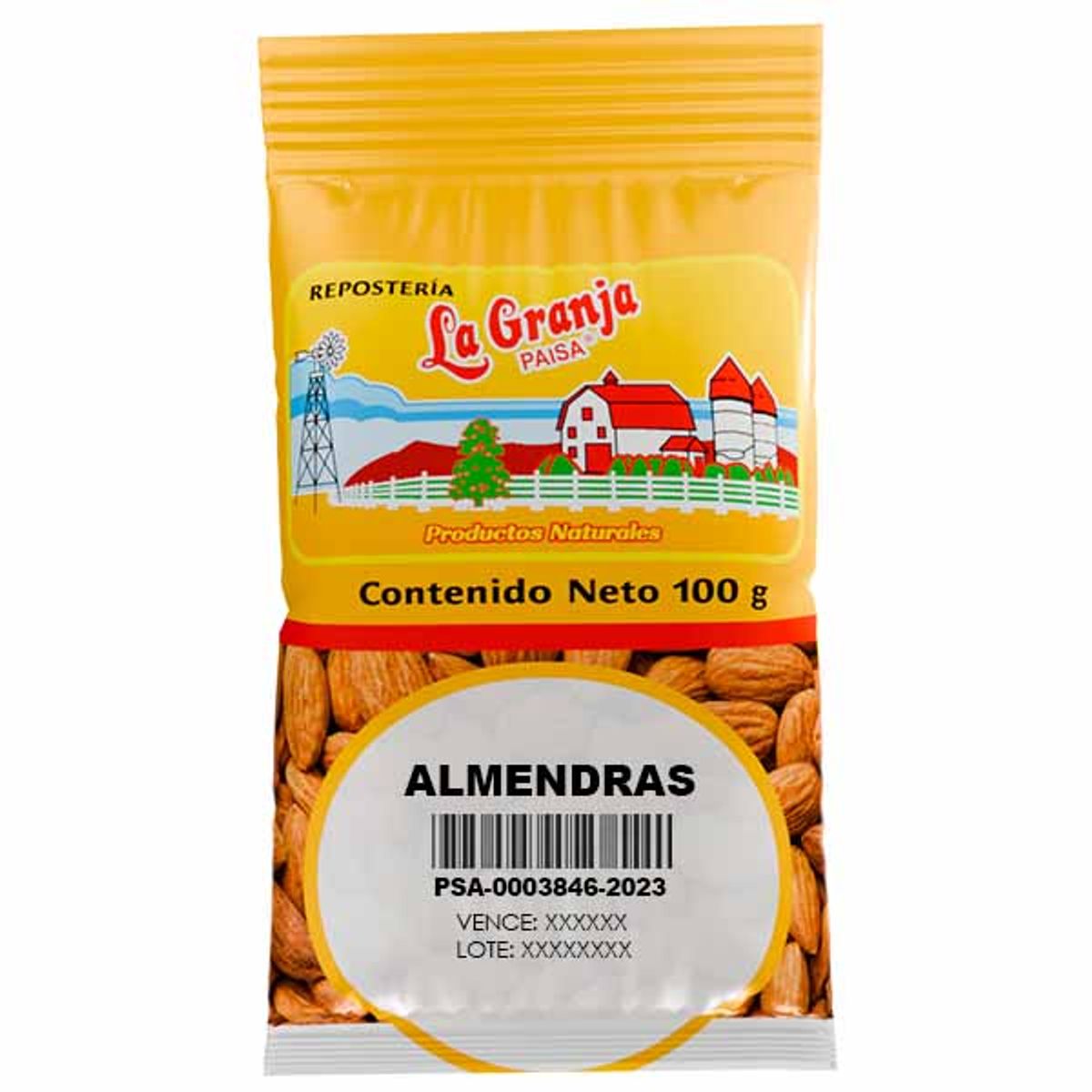 LA GRANJA PAISA - Almendra Coco Uvas Pasas Nuez Brasil 100g