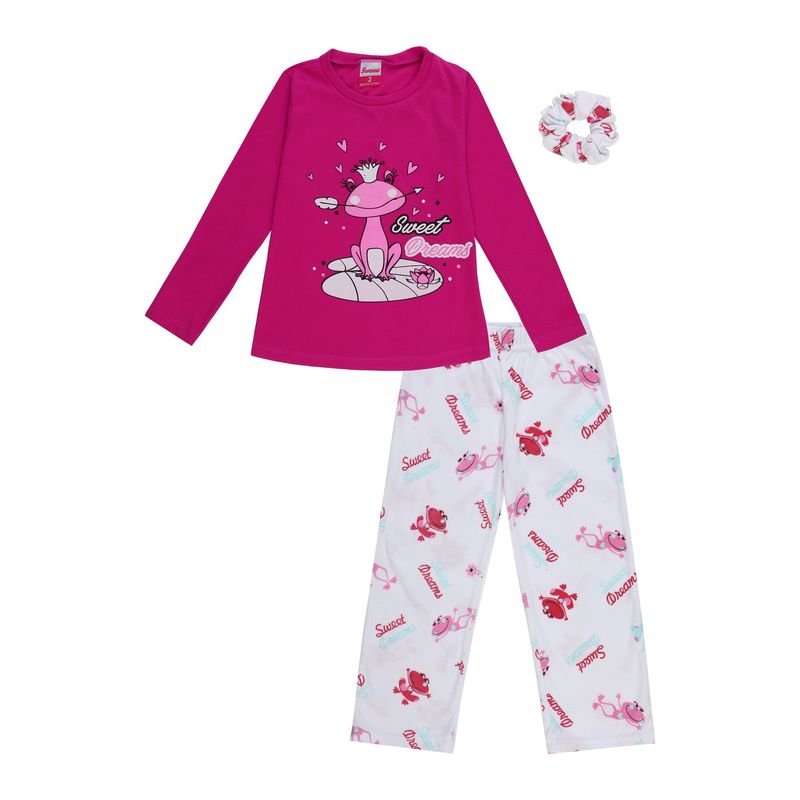 SANTANA - Pijama Niña Anita Magenta