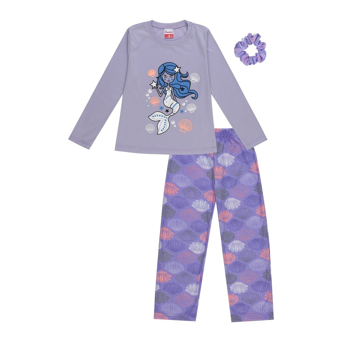 SANTANA - Pijama Niña Anita Lila