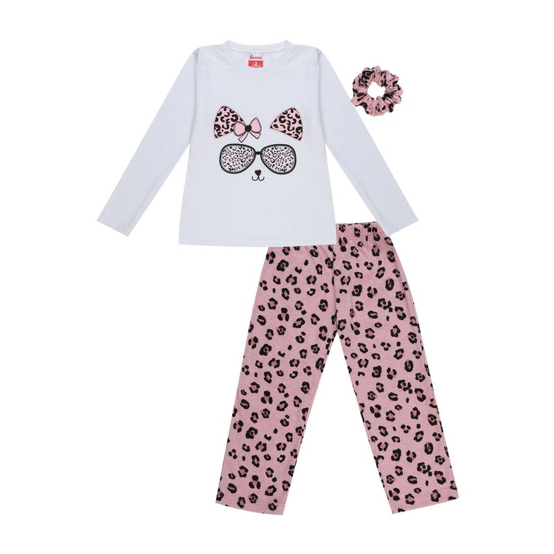 SANTANA - Pijama Niña Anita Rosado