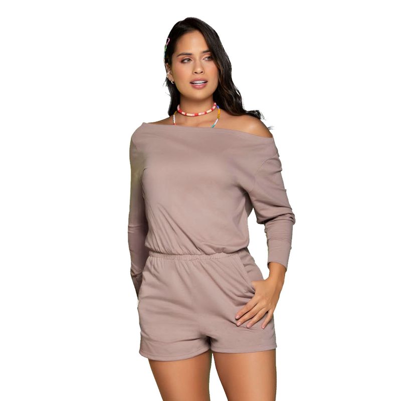 ATYPICAL - Enterizo Corto Mujer Rosa Malva Atypical 32804