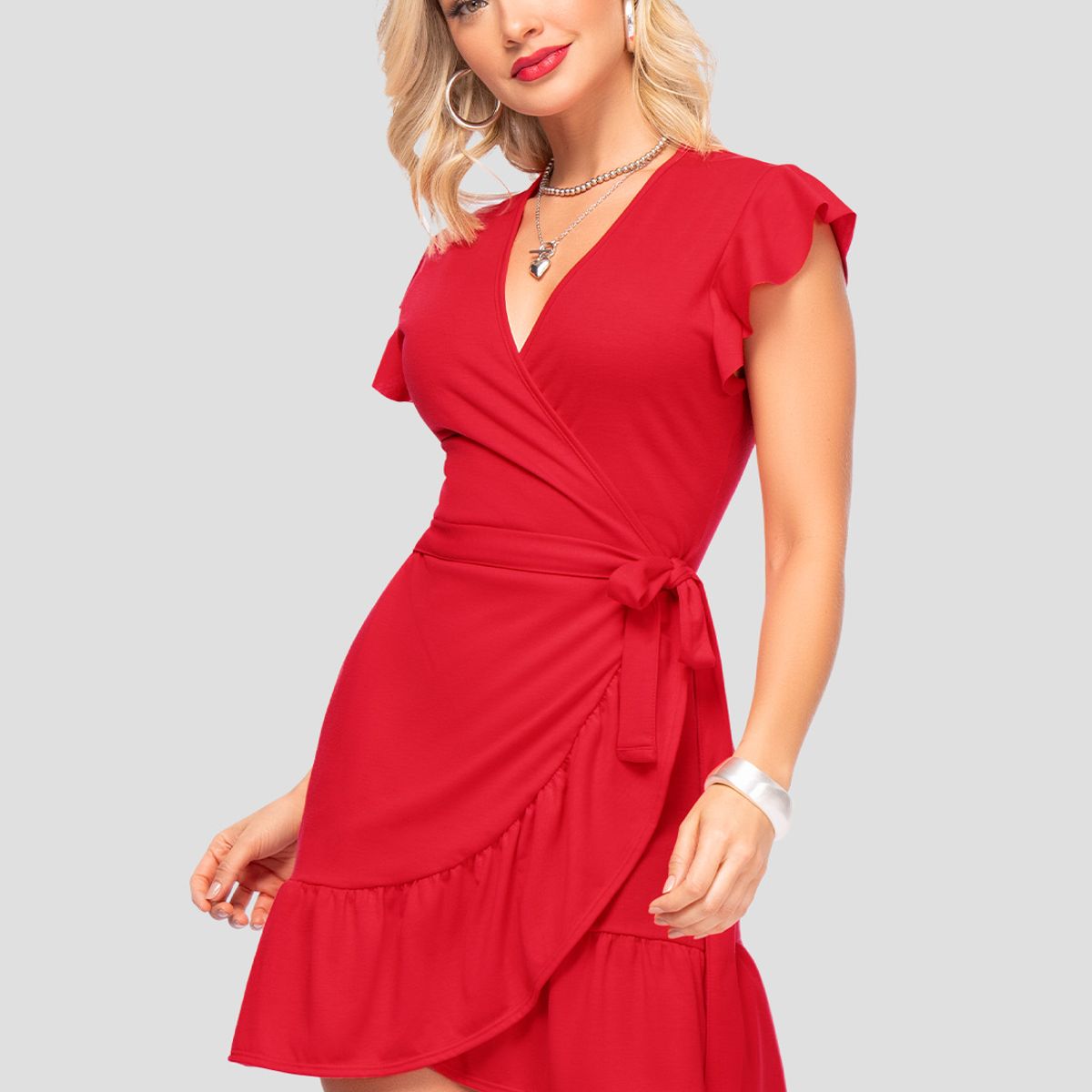 MARKETING PERSONAL - Vestido Corto Mujer Rojo Mp 106852