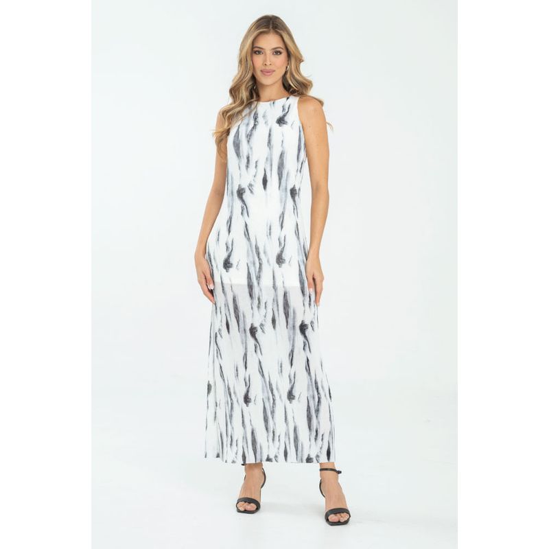RAGGED - Vestido canvas Blanco crudo Ragged