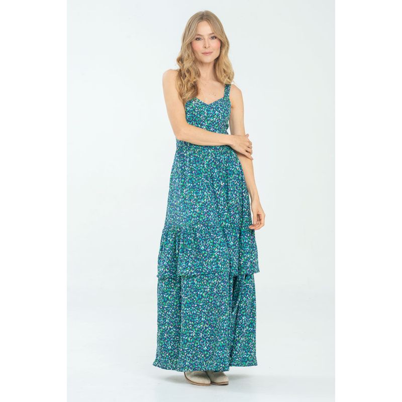 RAGGED - Vestido largo khori Azul klain Ragged