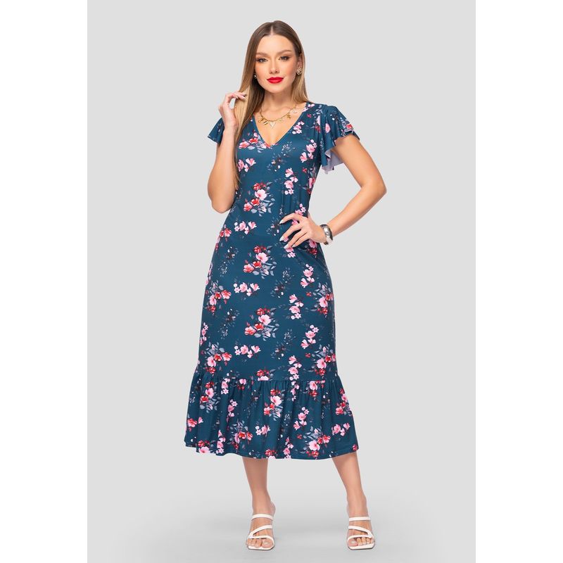 MARKETING PERSONAL - Vestido Mujer Estampado Mp 106615