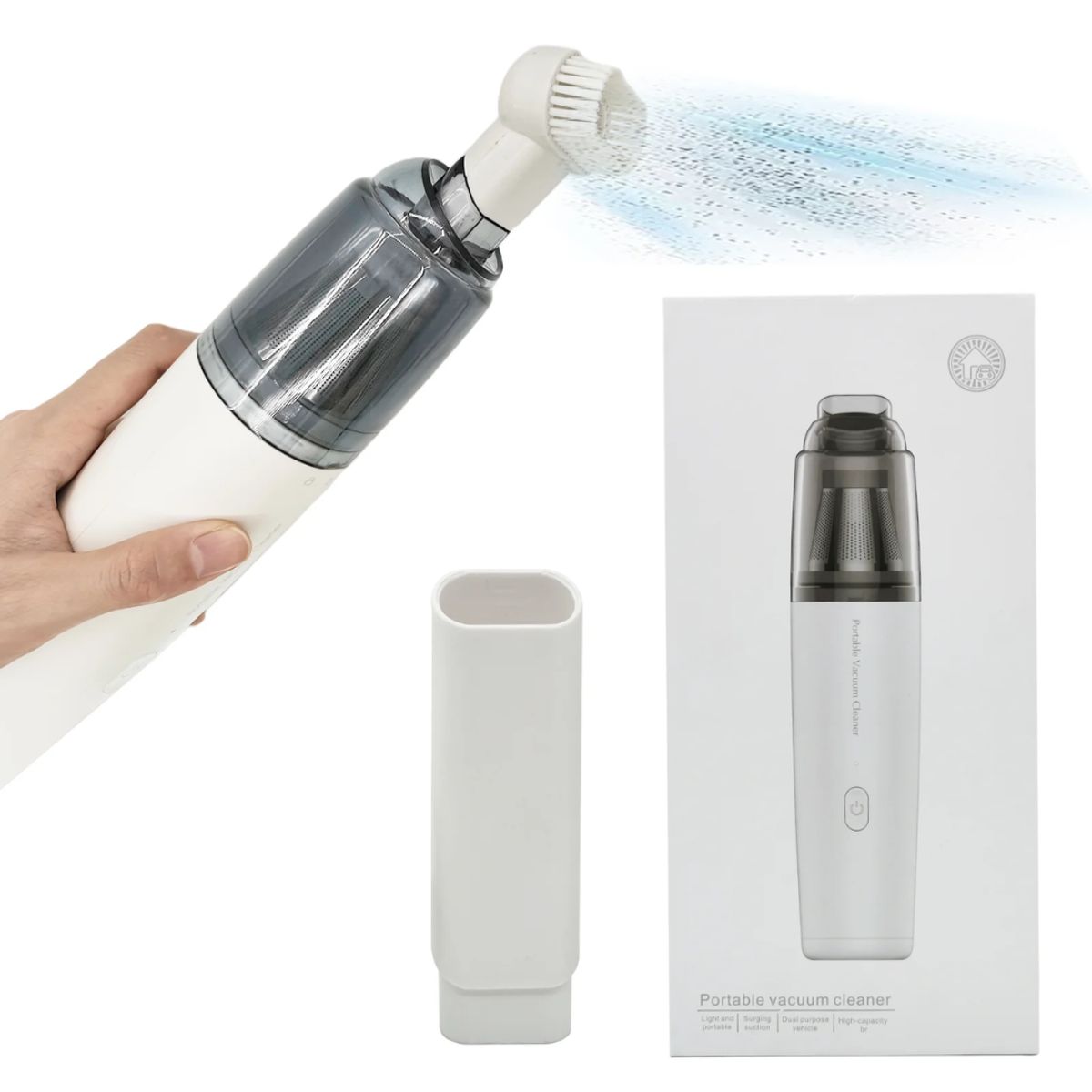 GENERICO - Aspiradora de Mano Recargable Para Carro Hogar