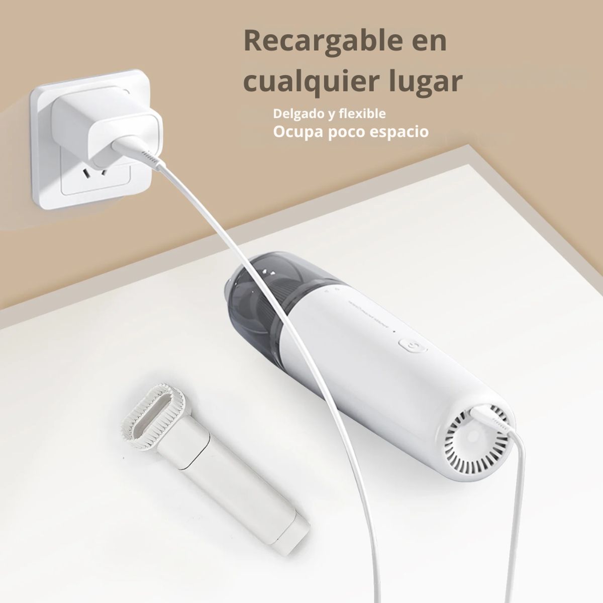 GENERICO - Aspiradora de Mano Recargable Para Carro Hogar