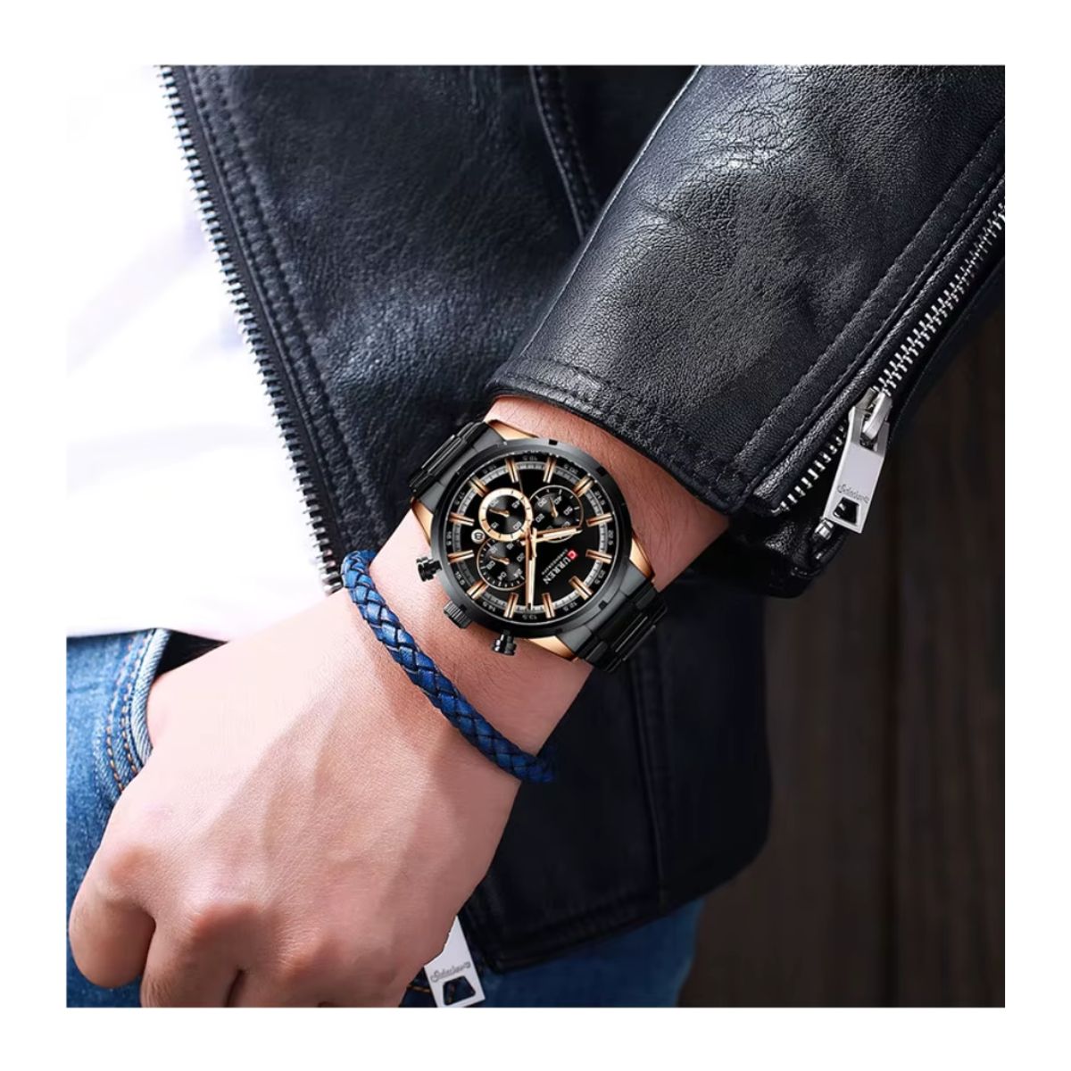 CURREN - Reloj CURREN 8355 Cronógrafo Para Hombre - Negro