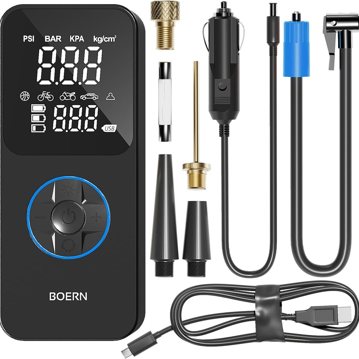 GENERAL ELECTRIC - Inflador Mini Compresor Llantas Bateria Portatil