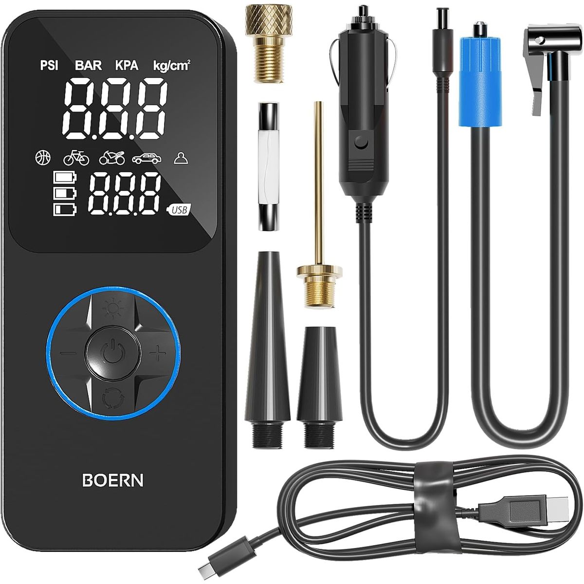 GENERAL ELECTRIC - Inflador Mini Compresor Llantas Bateria Portatil